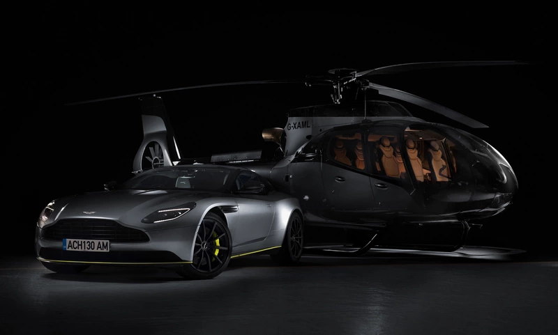 Aston Martin takes to the skies in ACH130 helicopter