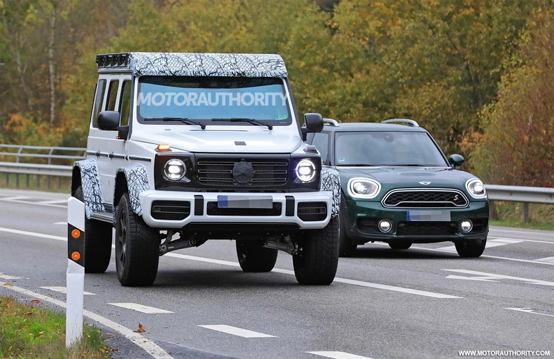 2022 Mercedes-Benz G-Class 4x4 Squared Spy Shot.