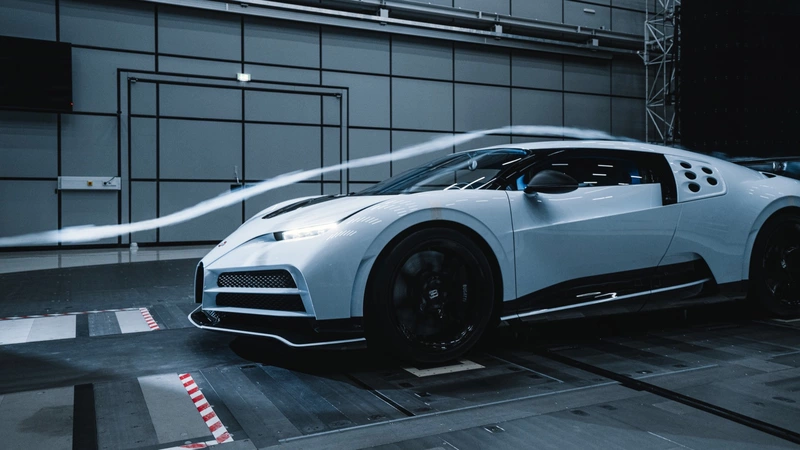 Bugatti Centodieti completes wind tunnel testing