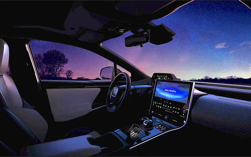 Subaru Solterra 2023 interior revealed, the electric crossover will arrive in showrooms in 2022.