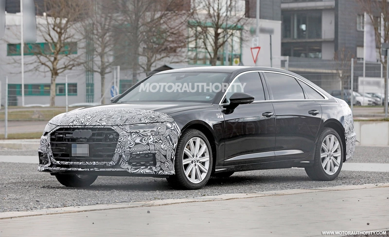 Spy shots of the 2023 Audi A6: easy changes for a mid-cycle refresh.