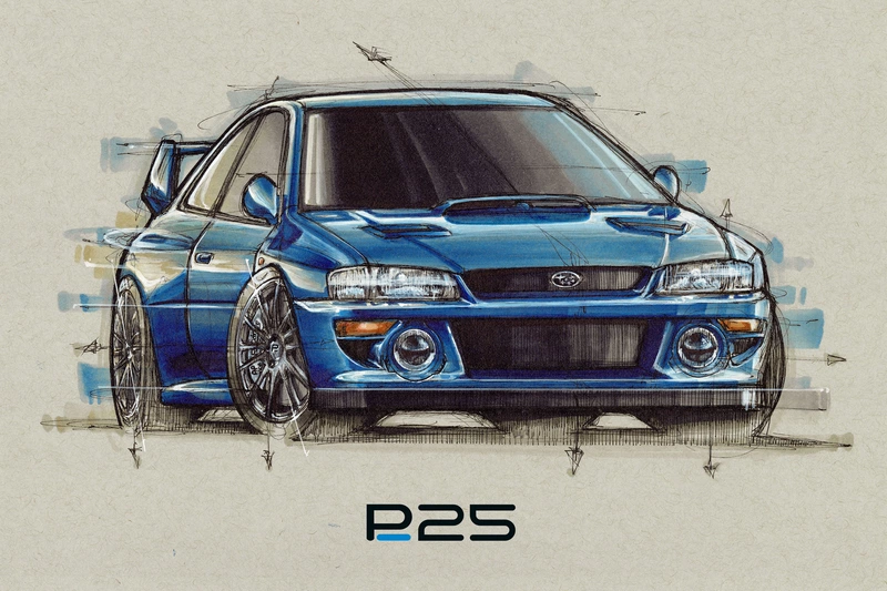 Prodrive P25 transforms into a modern Subaru Impreza 22B STI