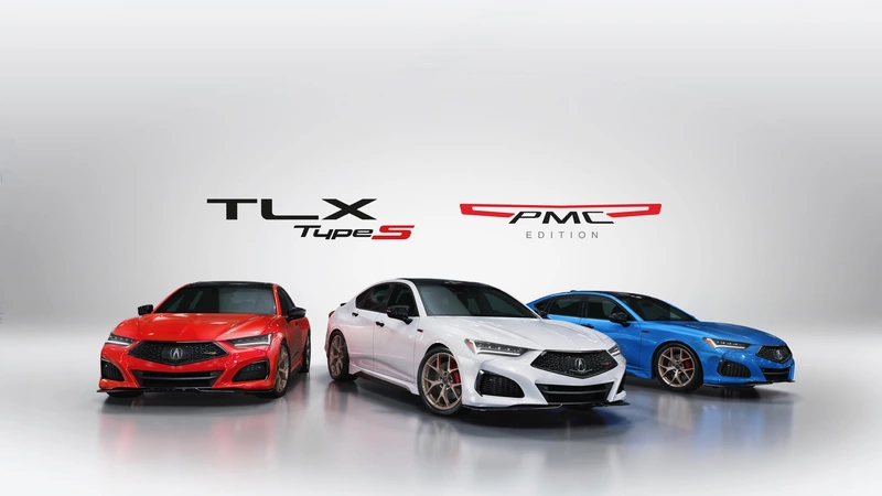 2023 Acura TLX Type S PMC Edition, available in three NSX-inspired color schemes