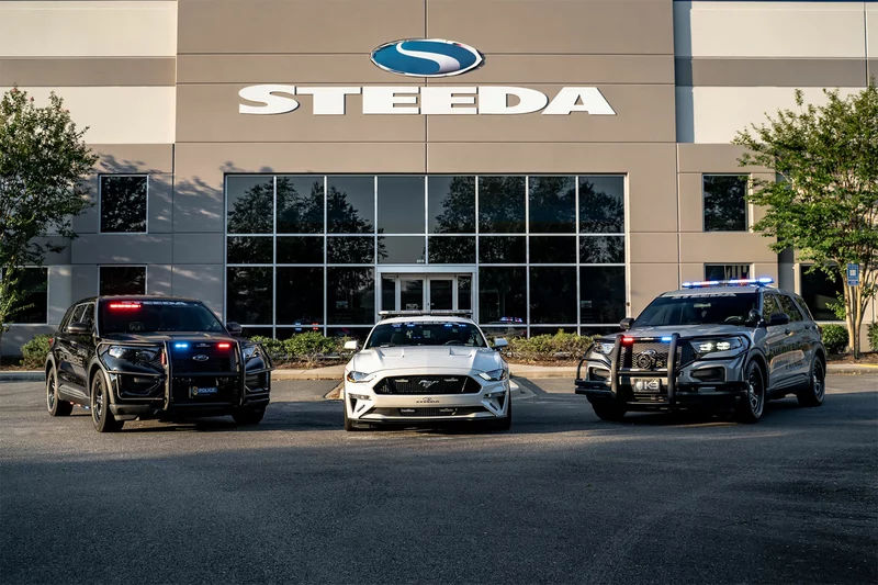 Steeda SSV Program converts Ford Mustangs and Explorers for police use.