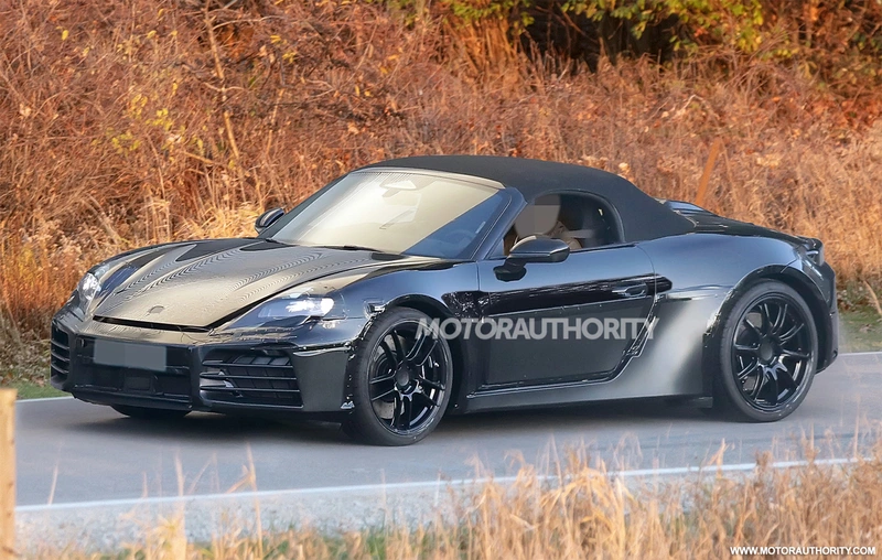 2025 Porsche 718 Boxster EV Spy Shot