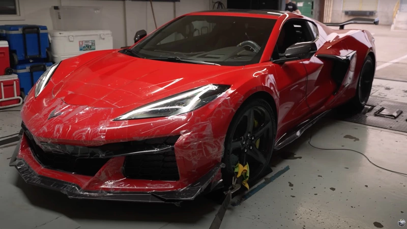 2023 Chevrolet Corvette Z06, 610 hp on the dyno.