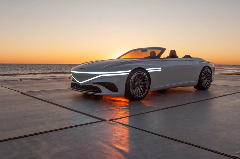 Genesis X Convertible Concept presents a sexy electric grand tourer.