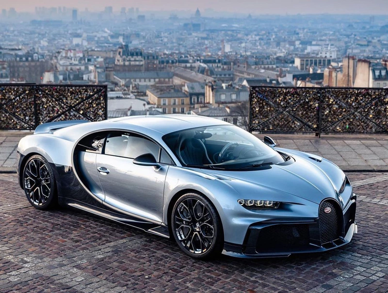 The only Bugatti Chiron Profillet sold at auction for a record $10.7 million.