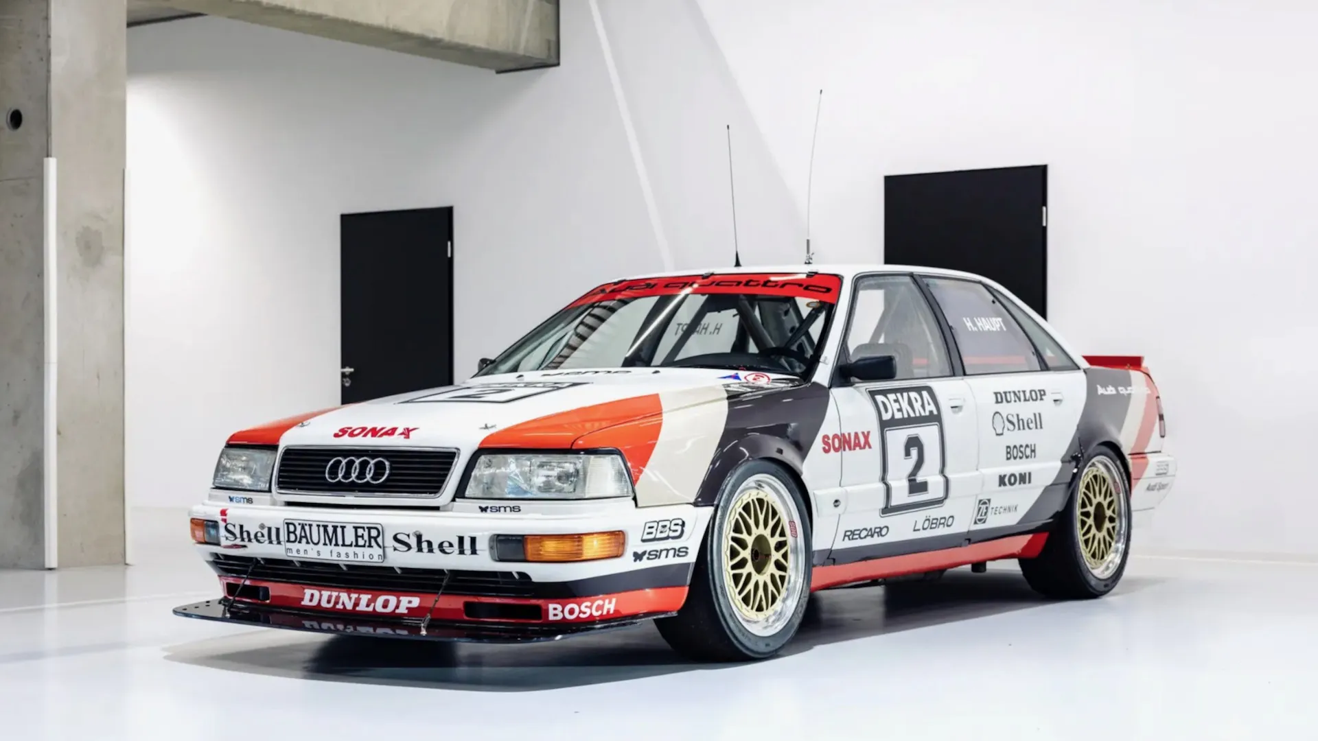 1991 Audi V8 Quattro DTM racing car up for auction