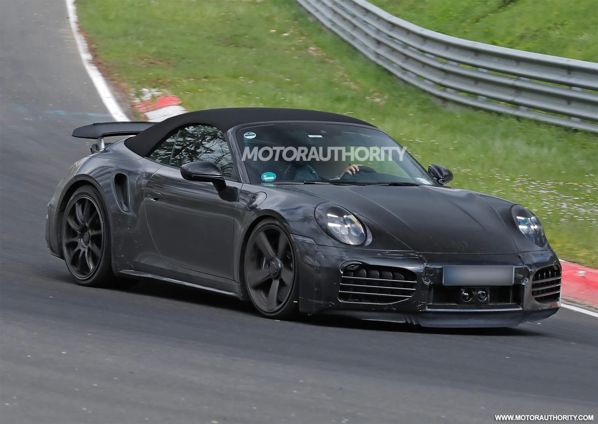 2025 Porsche 911 Turbo S Cabriolet tests hybrid powertrain