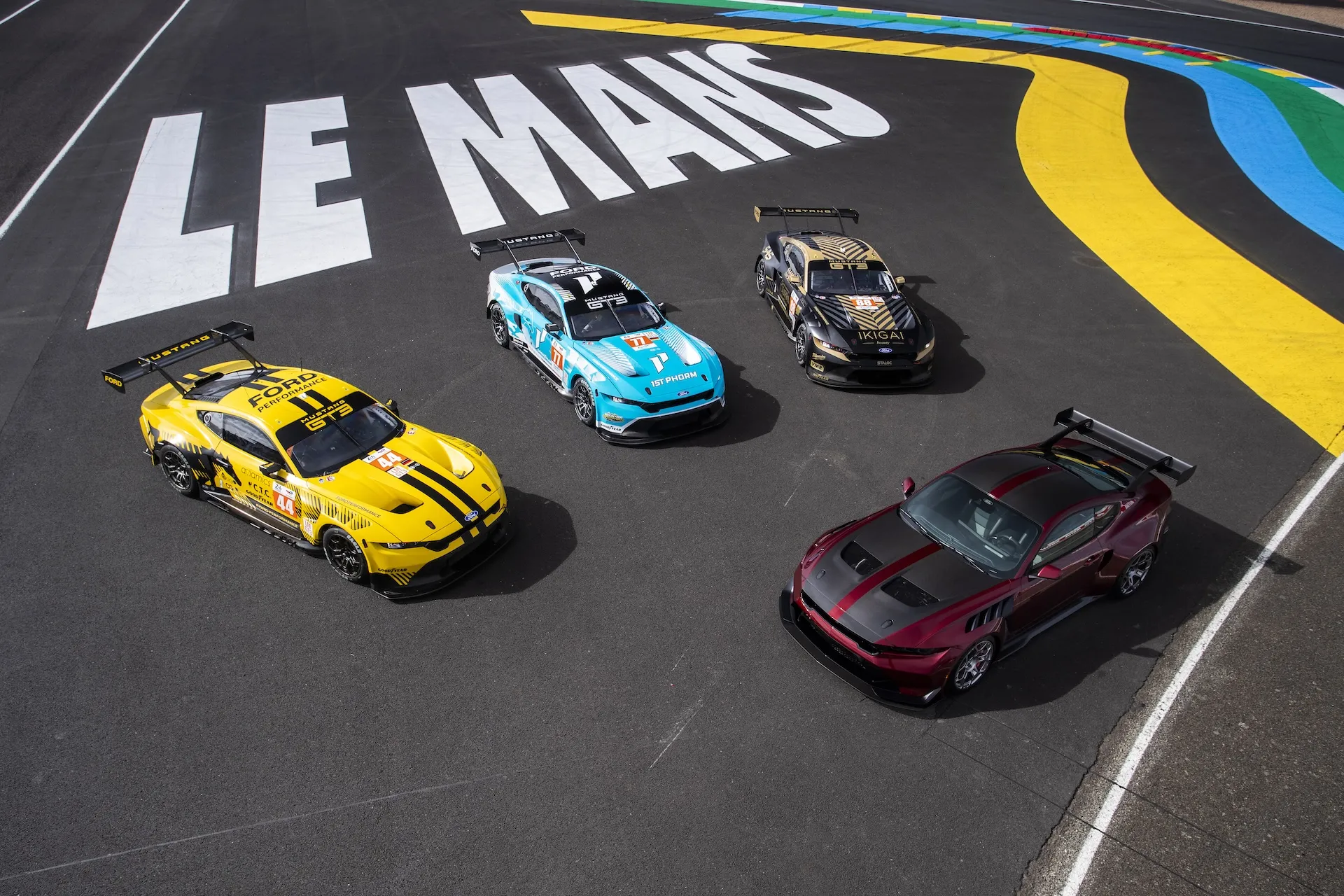 Ford Unveils Three Mustangs to Compete in 2024 Le Mans