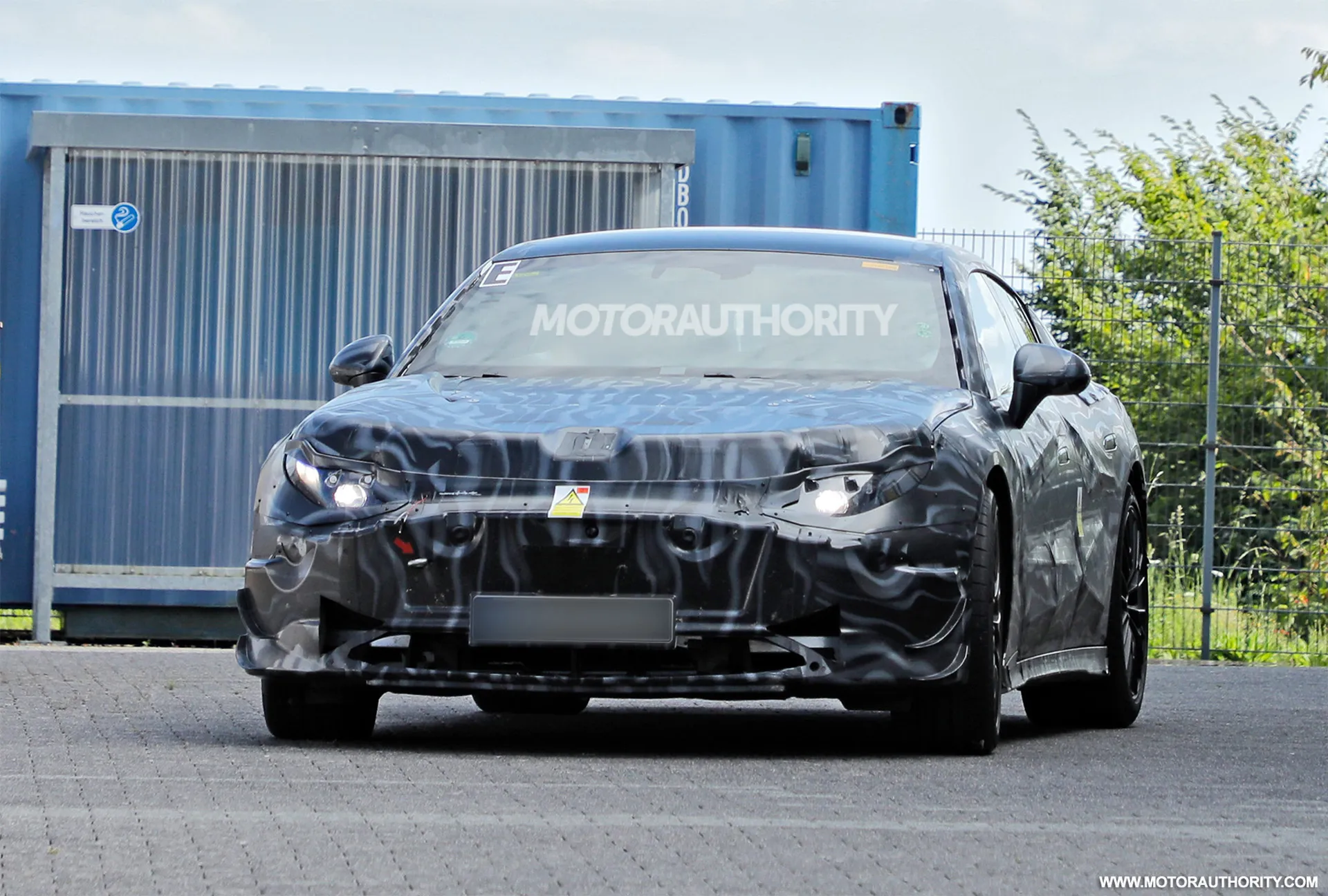 2027 Mercedes-AMG GT 4-door coupe EV caught on video.