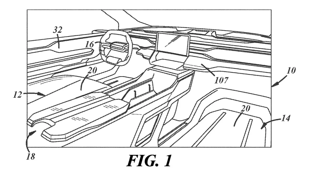 Sterantis is developing a deployable table for front seats